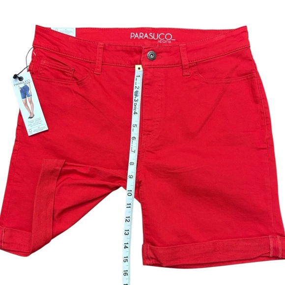 Parasuco Jeans Shorts, Size 12, Red - Picture 6 of 9